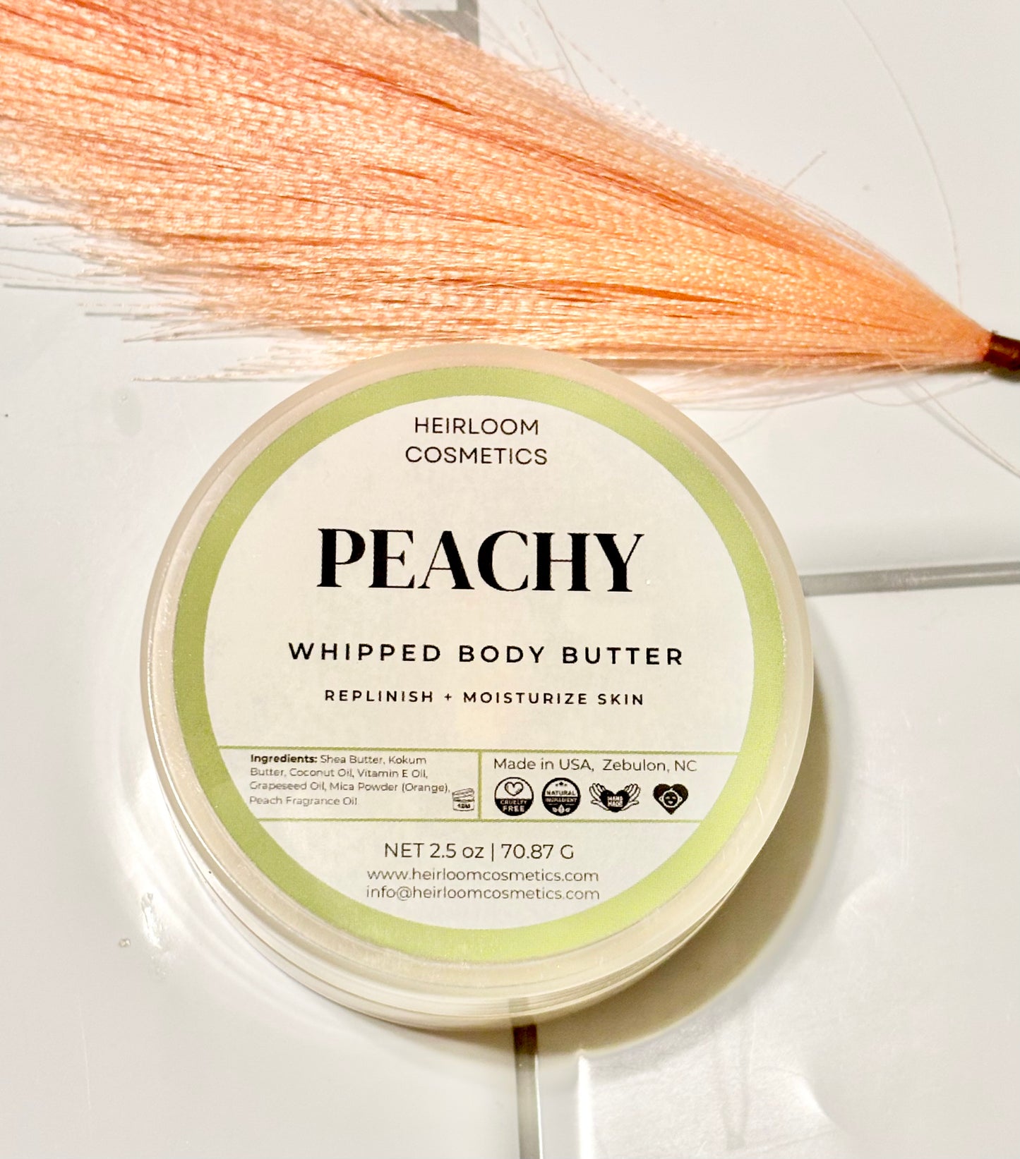 Peach scented body butter