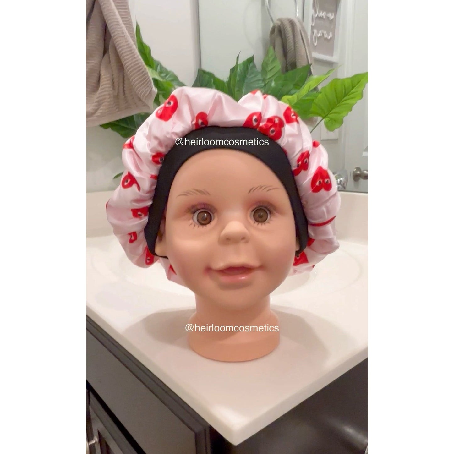 Toddler heart bonnet