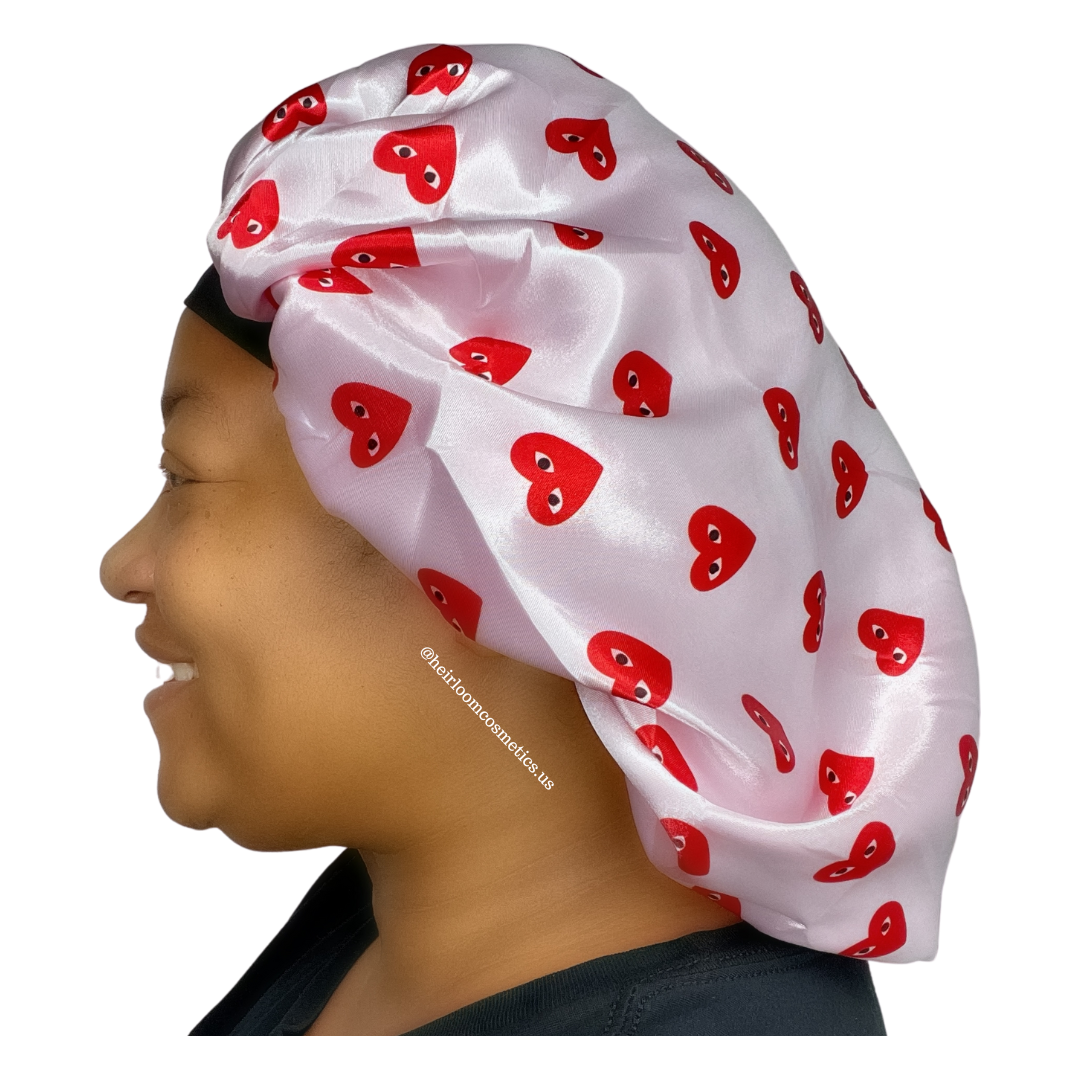 Heart Bonnet Satin