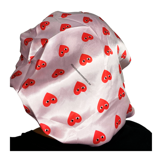 Heart Bonnet Satin