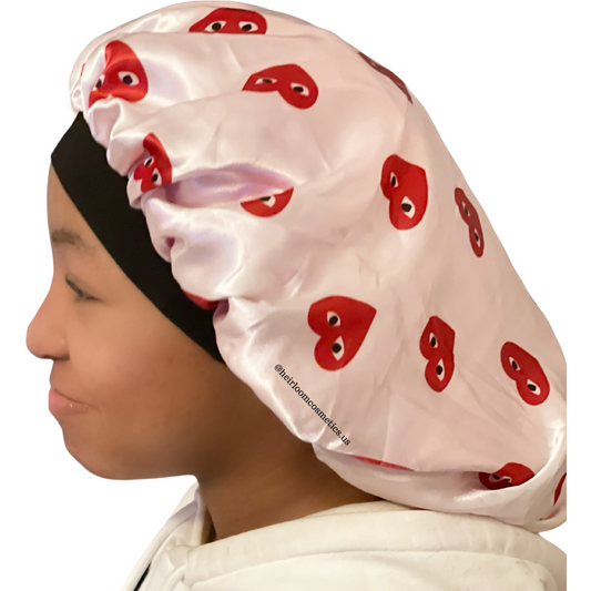 Heart Bonnet Satin
